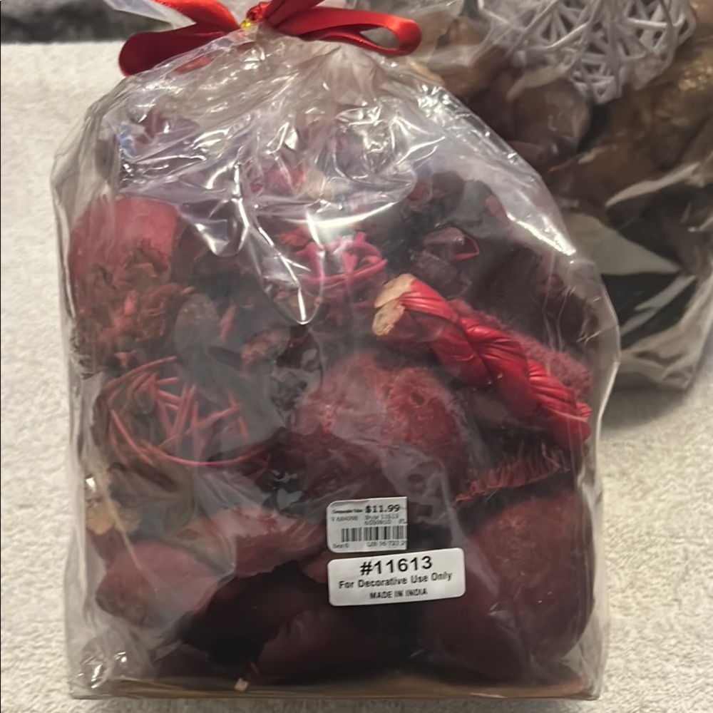 Decorative Red Potpourri Bag